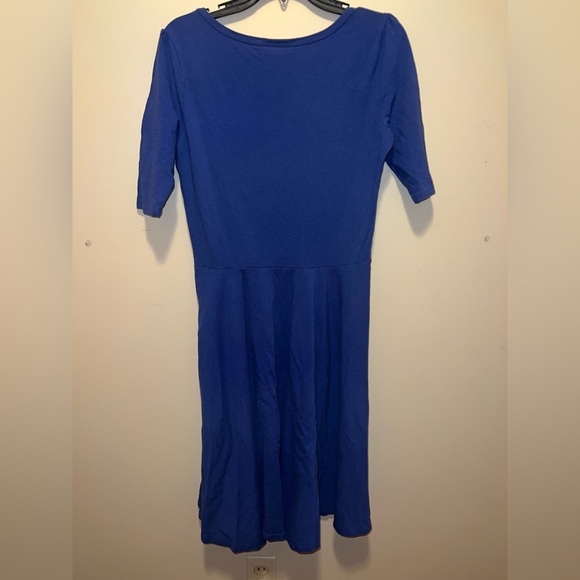 Womens Lula Roe royal blue/navy blue dress (NWOT) - Picture 2 of 2